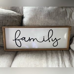 “Family” Wall Sign *Sold*